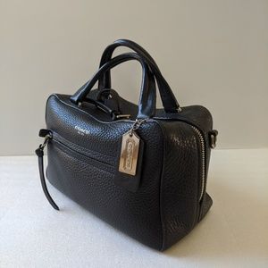 Coach Bleeker Pebblee Leather Toaster Satchel Bag